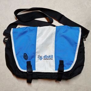Timbuk2 Medium Messenger Bag Crossbody Laptop Padded Strap Black/Blue/White
